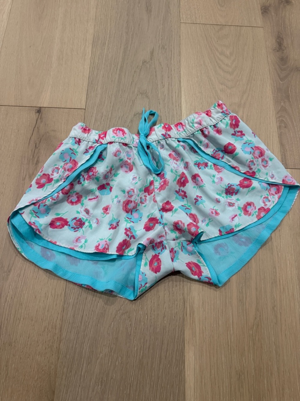 aerie floral pajama shorts